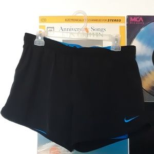 Blue/Black Nike running shorts